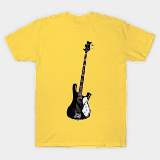 Music - Black and White Guitar T-Shirt